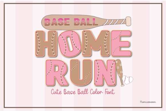 Baseball Home Run: A Font That Brings Sporty Sweetness to Your Designs