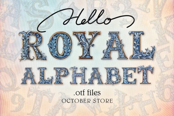 Blue Royal Alphabet: A Typeface for Commanding Attention