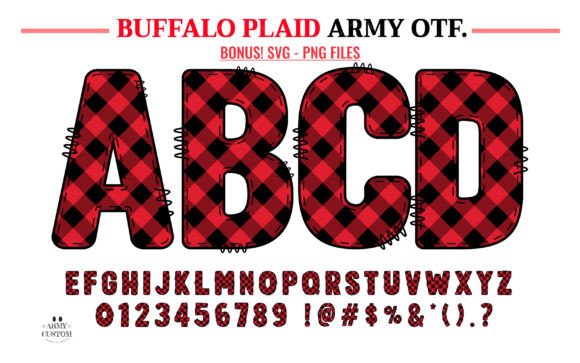 Buffalo Plaid Army: A Holiday Typeface That Feels Like Home