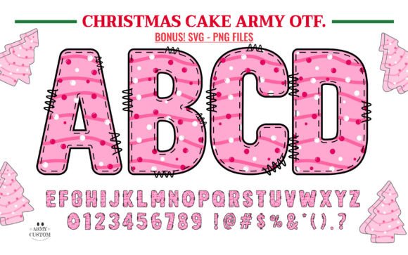 Christmas Cake Army: A Festive Design Asset
