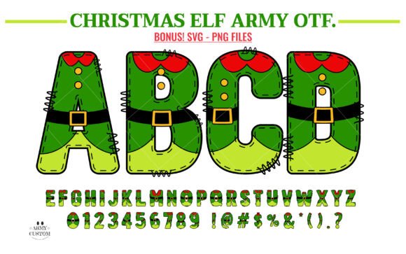 Christmas Elf Army: A Playful Font for Festive Designs