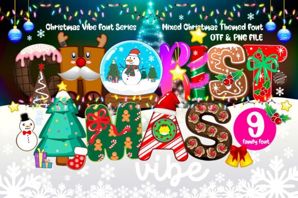 Christmas Vibe: Infusing Your Holiday Projects with Cheerful Typography