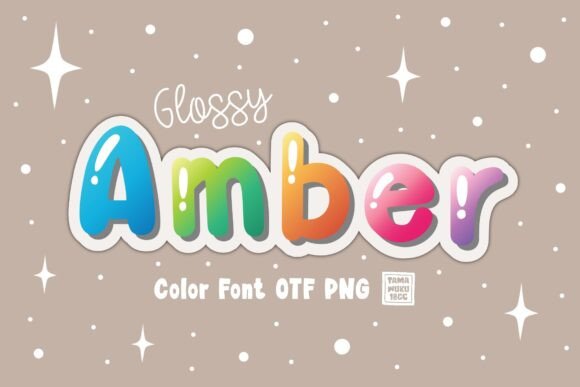 Glossy Amber: A Sweet Color Font for Creative Projects