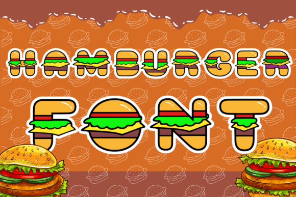 Hamburger: A Fun Font for Playful, Food-Themed Designs