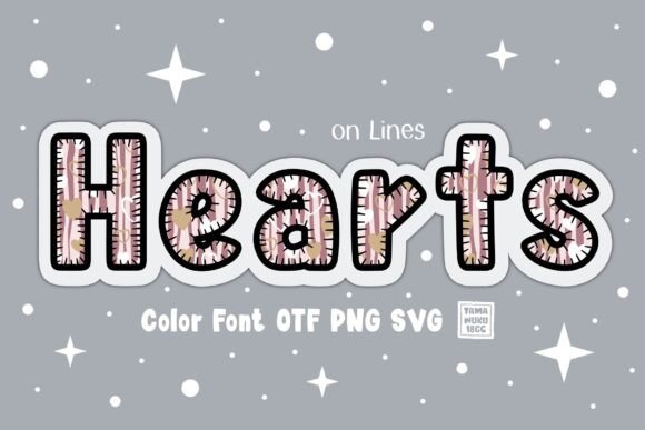 Hearts on Lines: A Playful Font for Creative Projects