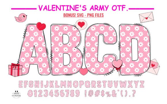 Love Valentine's Army Flower: A Font That Tells a Story