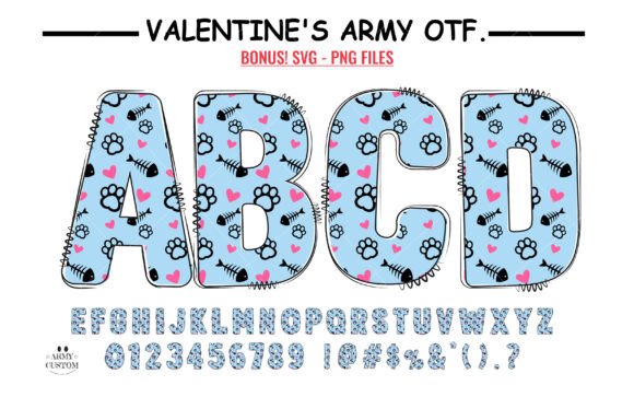 Love Valentine's Cat Paw: A Font That Purrs with Affection