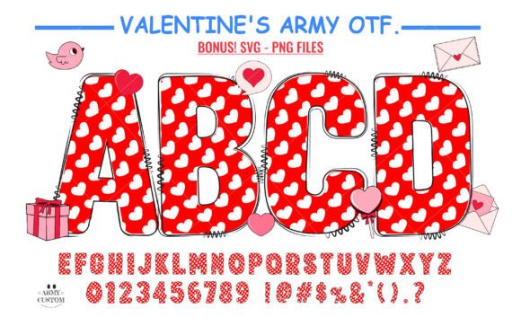 Love Valentine's Doodle Hearts: A Font That Tells a Story
