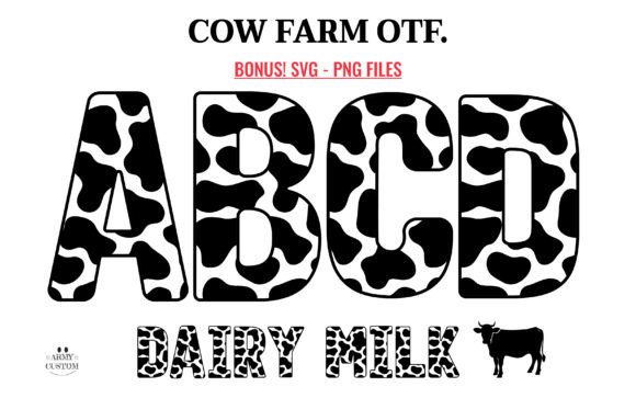Unleashing Creative Joy with the Cow Farm Font