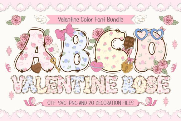 Valentine Rose: A Groovy Retro Font for Soft, Romantic Projects